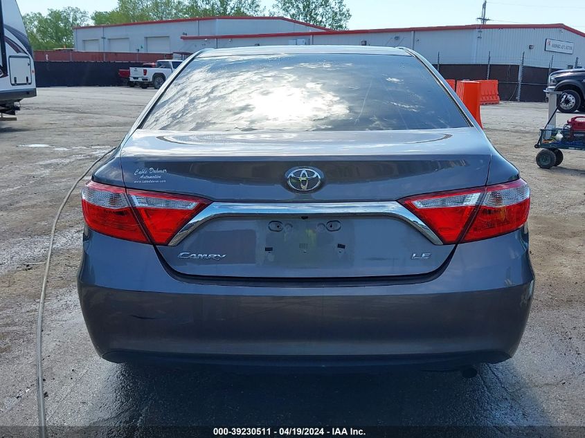 2016 Toyota Camry Le VIN: 4T4BF1FK9GR539551 Lot: 39230511