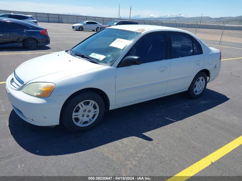 2002 Honda Civic Lx VIN: 1HGES16512L069940 Lot: 39253486