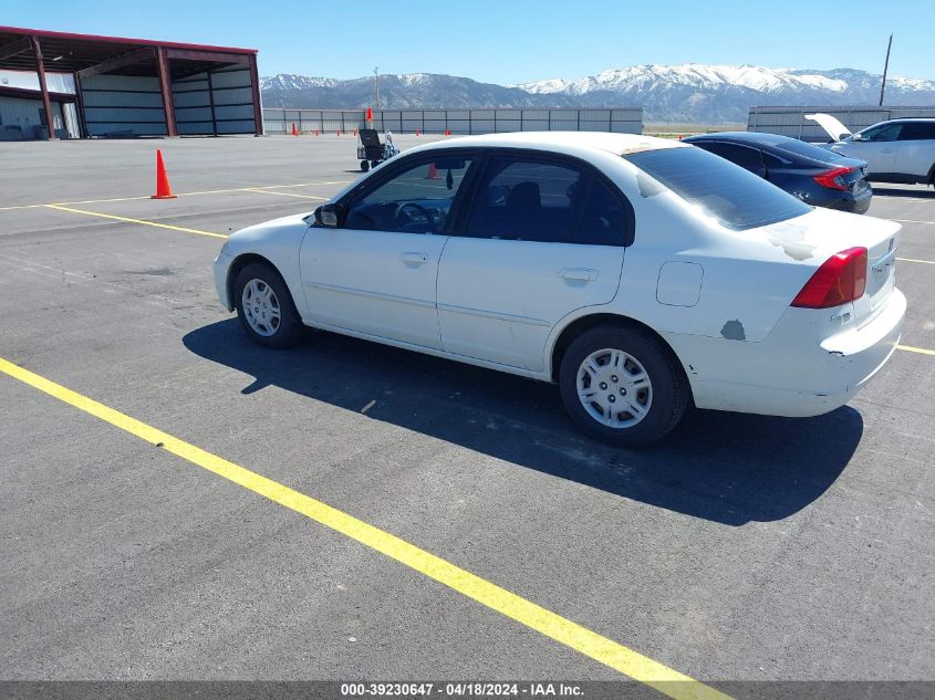 2002 Honda Civic Lx VIN: 1HGES16512L069940 Lot: 39253486