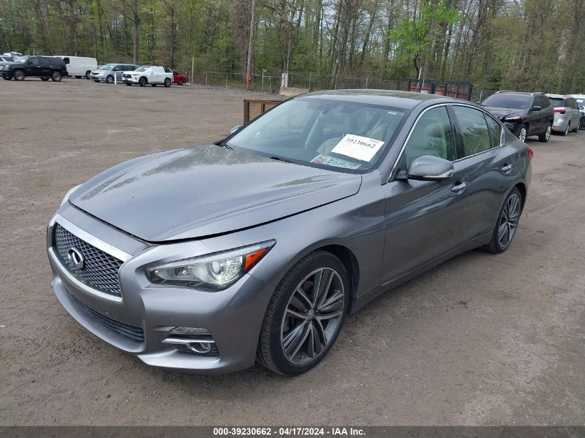 2014 Infiniti Q50 Premium VIN: JN1BV7AR8EM702943 Lot: 39230662