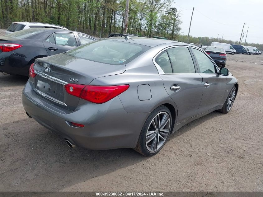 2014 Infiniti Q50 Premium VIN: JN1BV7AR8EM702943 Lot: 39230662