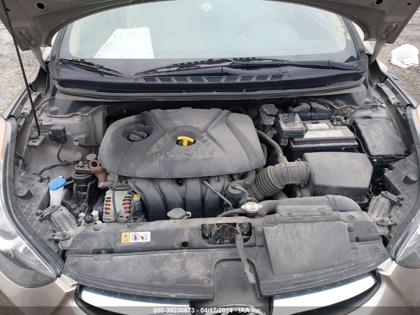 2013 Hyundai Elantra Gls VIN: 5NPDH4AE4DH248546 Lot: 39230673