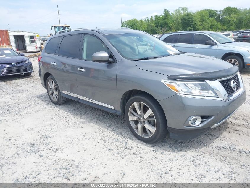 2015 Nissan Pathfinder Platinum VIN: 5N1AR2MMXFC625527 Lot: 39230675