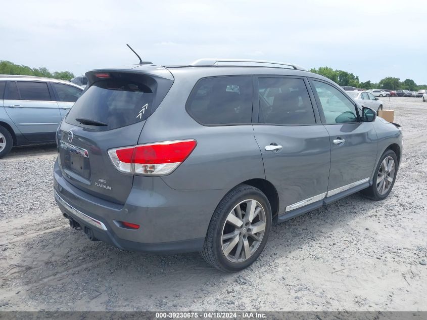 2015 Nissan Pathfinder Platinum VIN: 5N1AR2MMXFC625527 Lot: 39258197