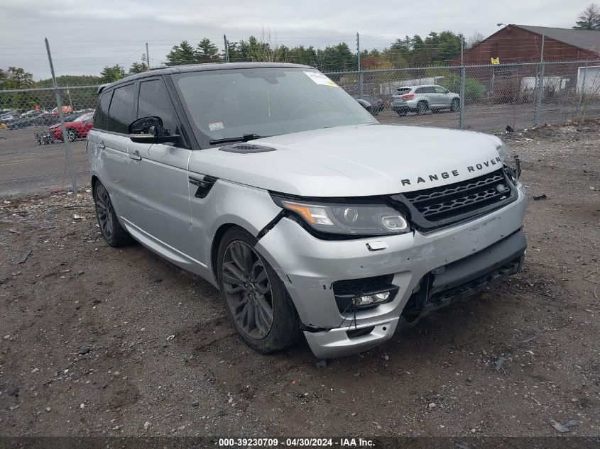 2016 Land Rover Range Rover Sport 3.0L V6 Supercharged Hse VIN: SALWS2VF6GA560194 Lot: 39230709