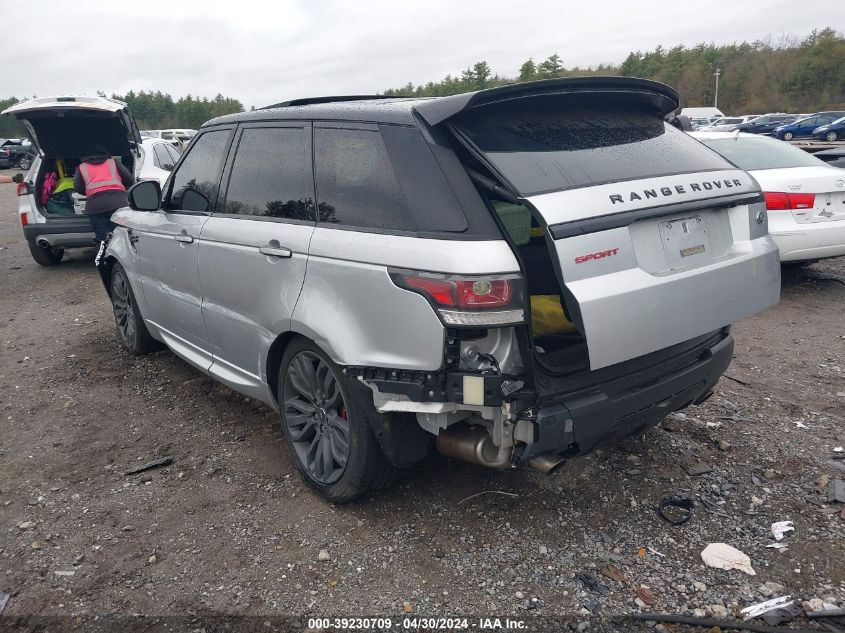 2016 Land Rover Range Rover Sport 3.0L V6 Supercharged Hse VIN: SALWS2VF6GA560194 Lot: 39230709