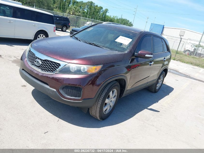 2013 Kia Sorento Lx V6 VIN: 5XYKT4A25DG338730 Lot: 39230732