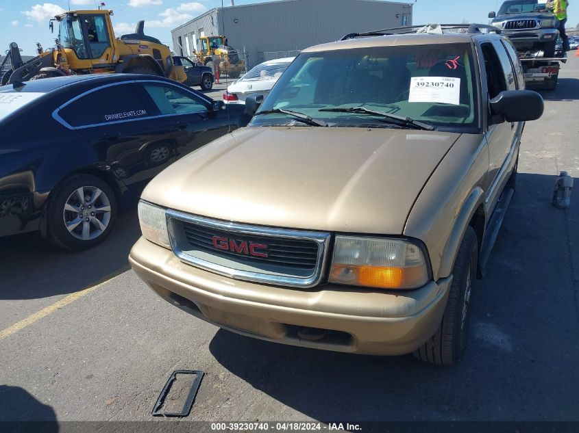 1999 GMC Jimmy Slt VIN: 1GKDT13W0X2537100 Lot: 39230740