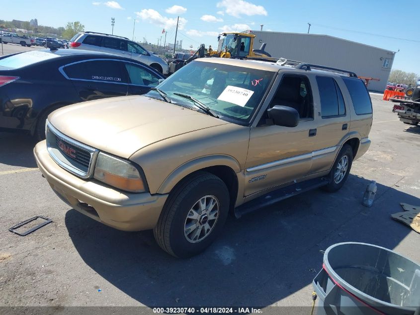 1999 GMC Jimmy Slt VIN: 1GKDT13W0X2537100 Lot: 39258790