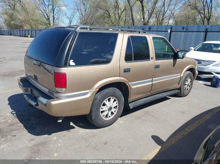 1999 GMC Jimmy Slt VIN: 1GKDT13W0X2537100 Lot: 39258790