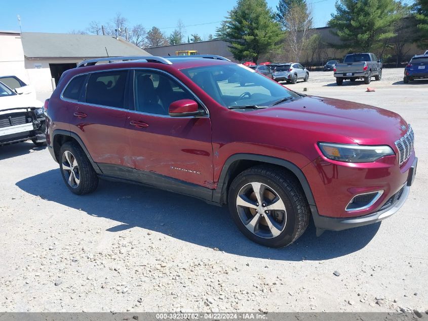 2019 Jeep Cherokee Limited 4X4 VIN: 1C4PJMDX0KD259335 Lot: 39230762