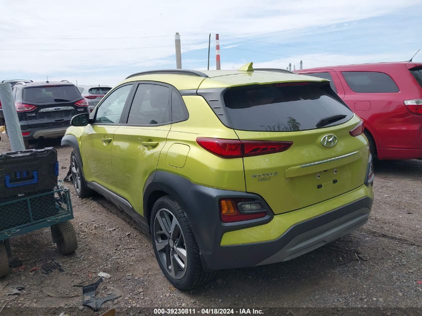 2020 Hyundai Kona Ultimate VIN: KM8K53A5XLU589993 Lot: 39230811