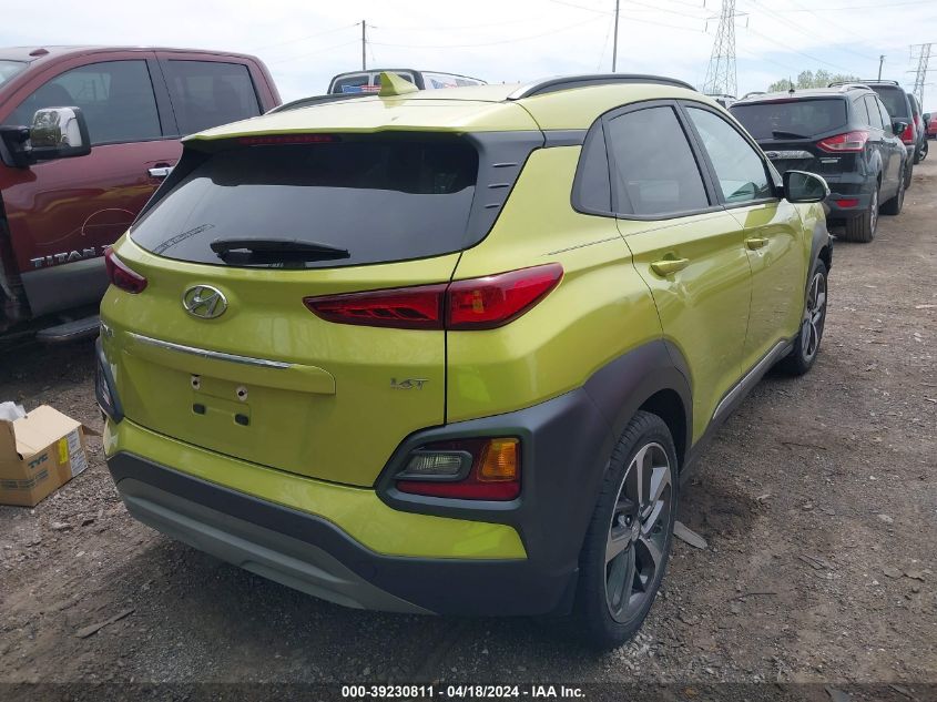 2020 Hyundai Kona Ultimate VIN: KM8K53A5XLU589993 Lot: 39230811