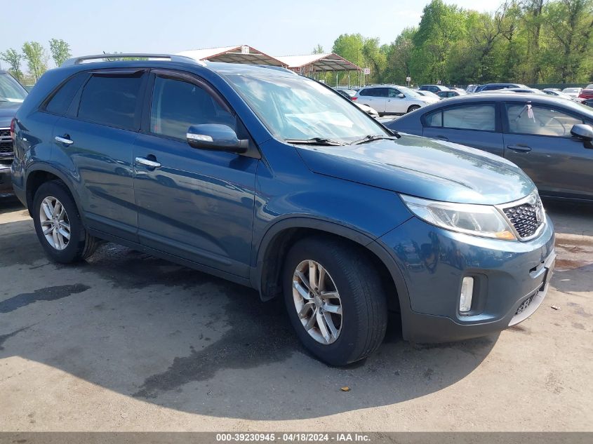 2014 Kia Sorento Lx VIN: 5XYKT3A68EG441882 Lot: 39230945