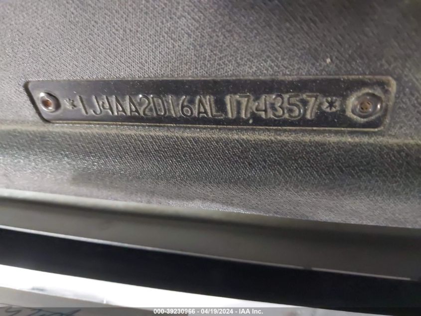 2010 Jeep Wrangler Sport VIN: 1J4AA2D16AL174357 Lot: 39230966