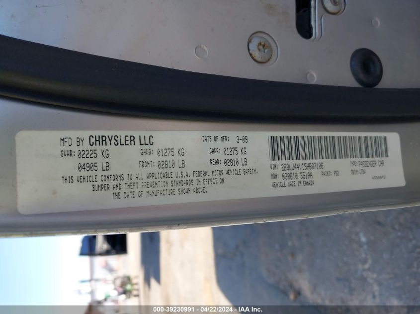 2009 Dodge Challenger Se VIN: 2B3LJ44V19H607106 Lot: 47432354