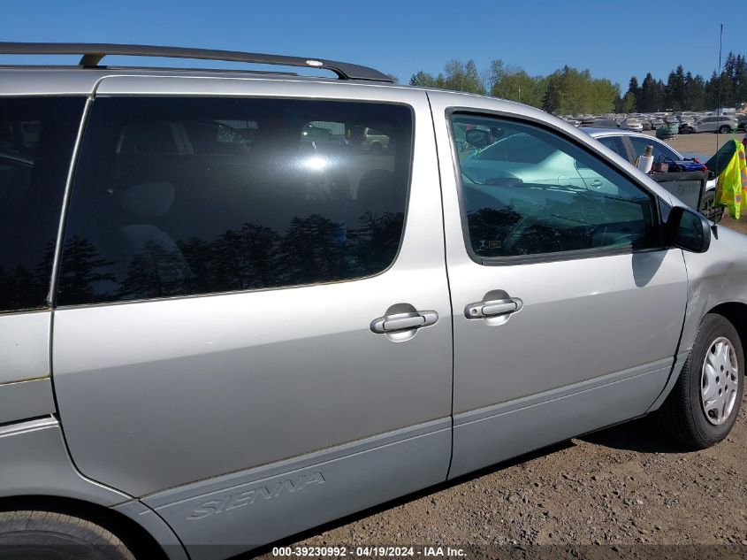 2002 Toyota Sienna Le VIN: 4T3ZF13C92U442534 Lot: 39230992