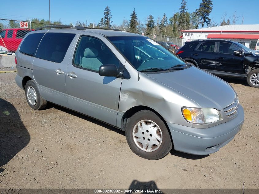 2002 Toyota Sienna Le VIN: 4T3ZF13C92U442534 Lot: 39230992