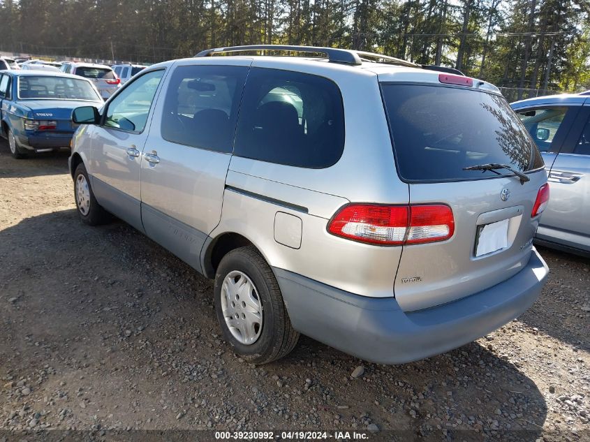 2002 Toyota Sienna Le VIN: 4T3ZF13C92U442534 Lot: 39230992