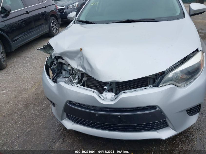 2016 Toyota Corolla Le VIN: 2T1BURHE5GC706642 Lot: 39231001