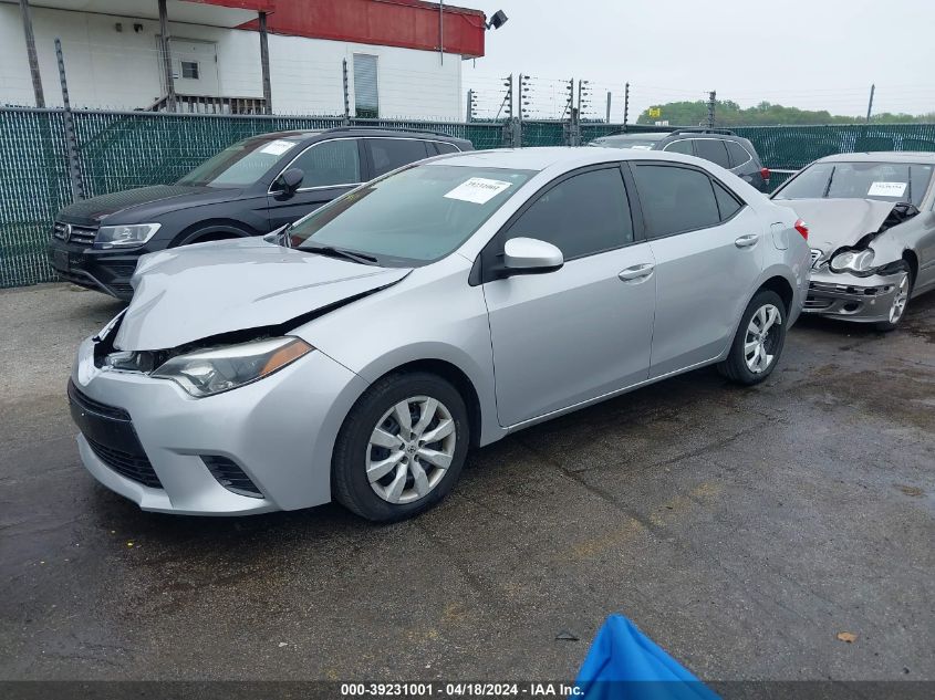 2016 Toyota Corolla Le VIN: 2T1BURHE5GC706642 Lot: 39231001