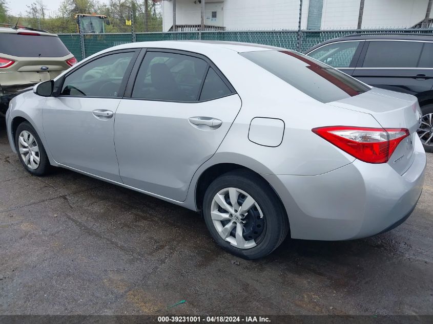 2016 Toyota Corolla Le VIN: 2T1BURHE5GC706642 Lot: 39231001