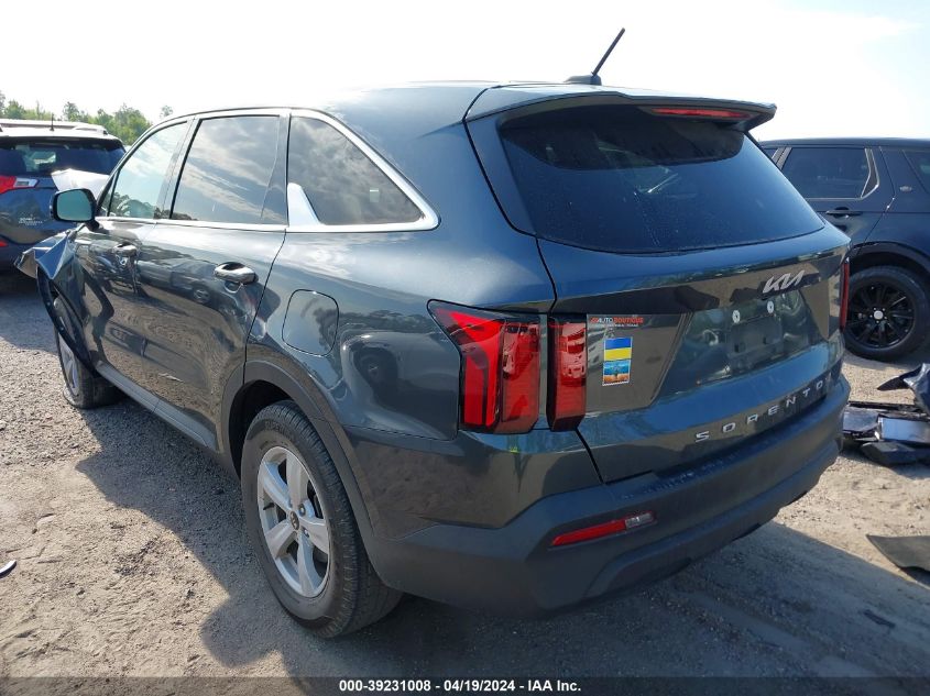 2022 Kia Sorento Lx VIN: 5XYRG4LC8NG107119 Lot: 39231008