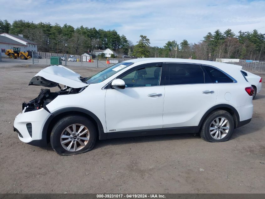 2019 Kia Sorento 2.4L Lx VIN: 5XYPGDA32KG460008 Lot: 39231017