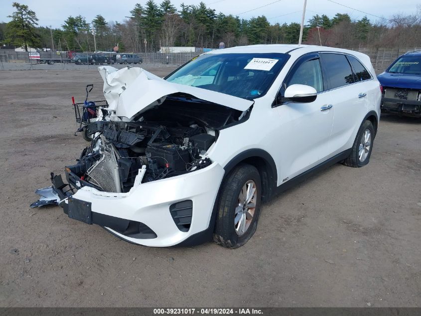 2019 Kia Sorento 2.4L Lx VIN: 5XYPGDA32KG460008 Lot: 39231017