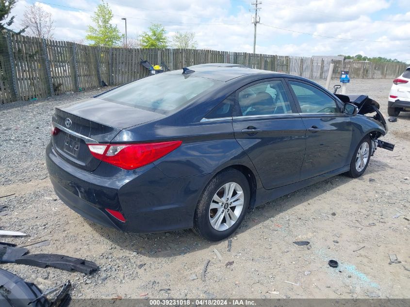 2014 Hyundai Sonata Gls VIN: 5NPEB4AC2EH885375 Lot: 39257000