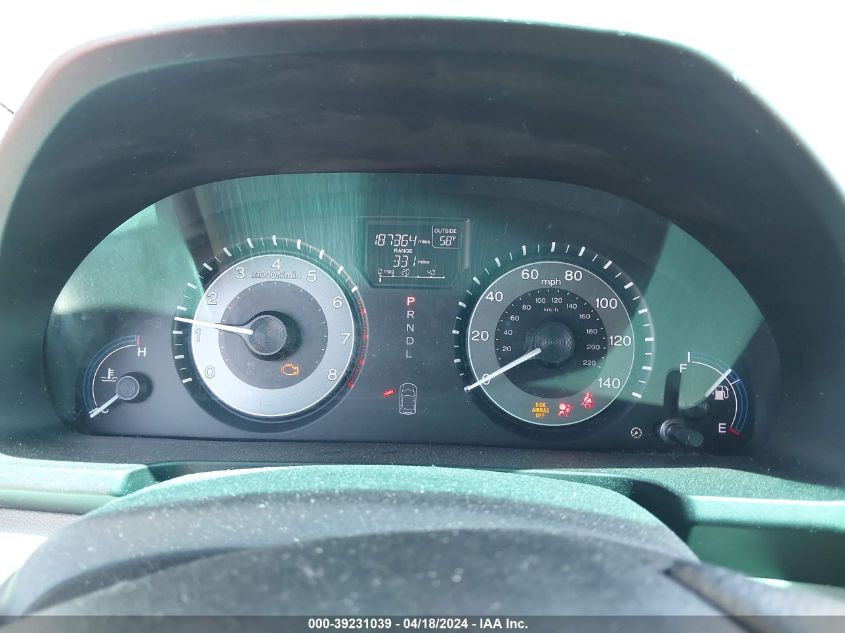 2012 Honda Odyssey Ex-L VIN: 5FNRL5H6XCB055596 Lot: 39231039