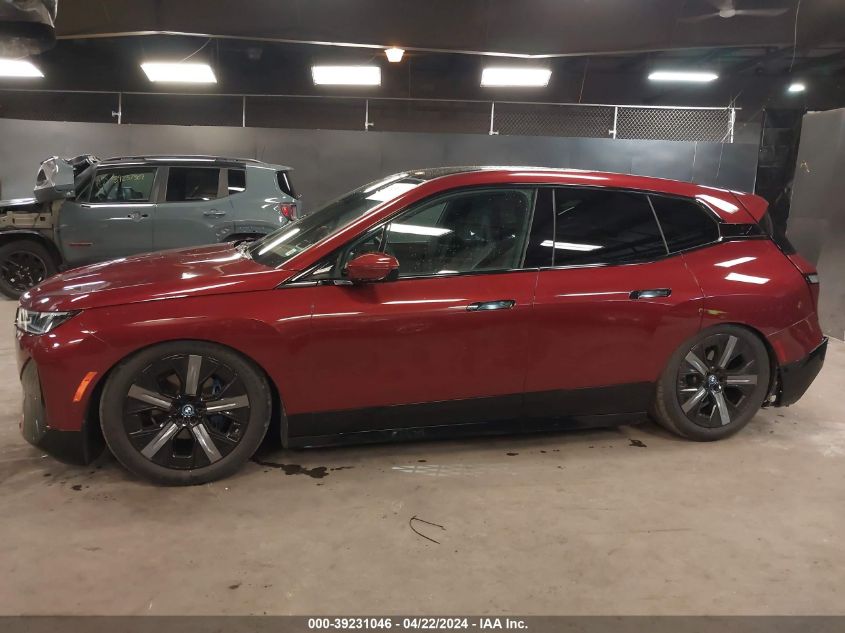 2023 BMW Ix xDrive50 VIN: WB523CF06PCM29625 Lot: 39231046