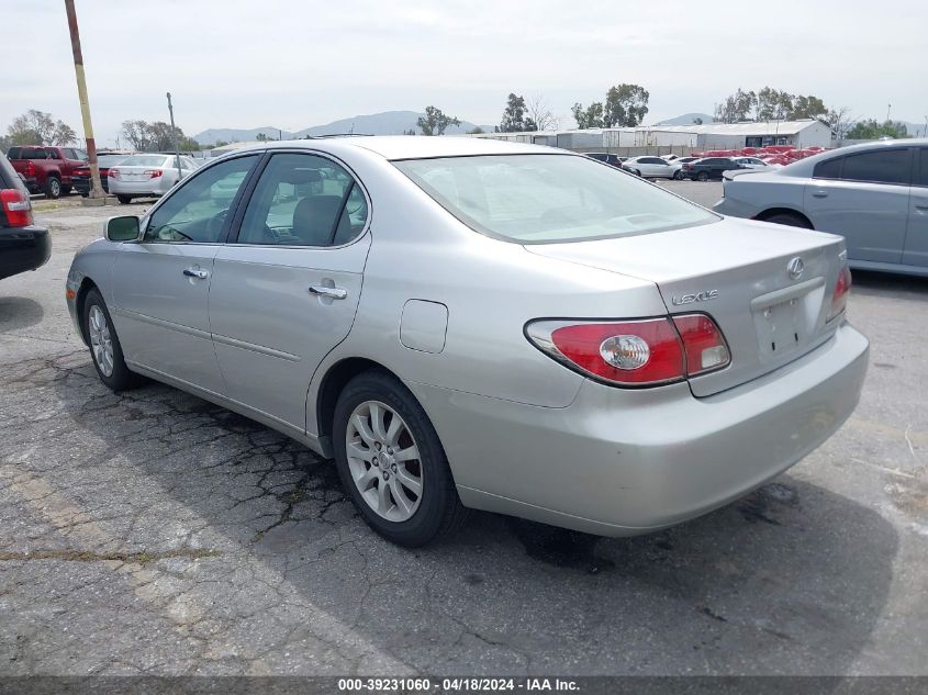 2004 Lexus Es 330 VIN: JTHBA30G840016228 Lot: 39231060