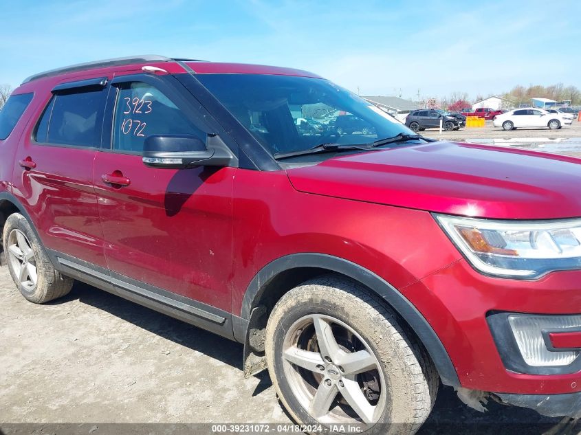 2017 Ford Explorer Xlt VIN: 1FM5K8D88HGB44523 Lot: 39258598