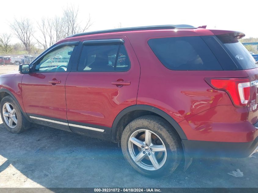 2017 Ford Explorer Xlt VIN: 1FM5K8D88HGB44523 Lot: 39258598