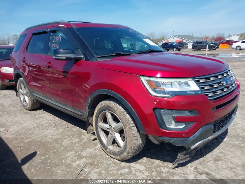 2017 Ford Explorer Xlt VIN: 1FM5K8D88HGB44523 Lot: 39258598