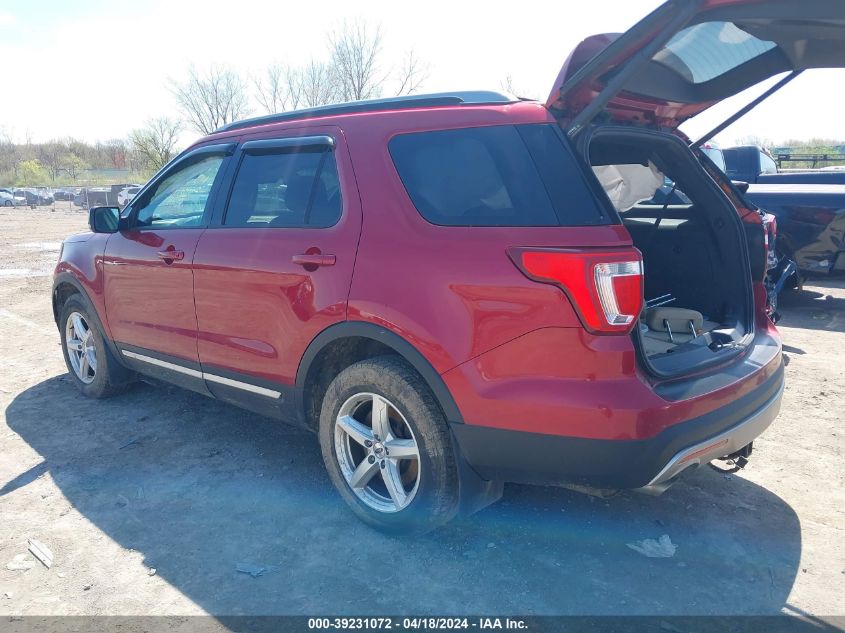 2017 Ford Explorer Xlt VIN: 1FM5K8D88HGB44523 Lot: 39258598