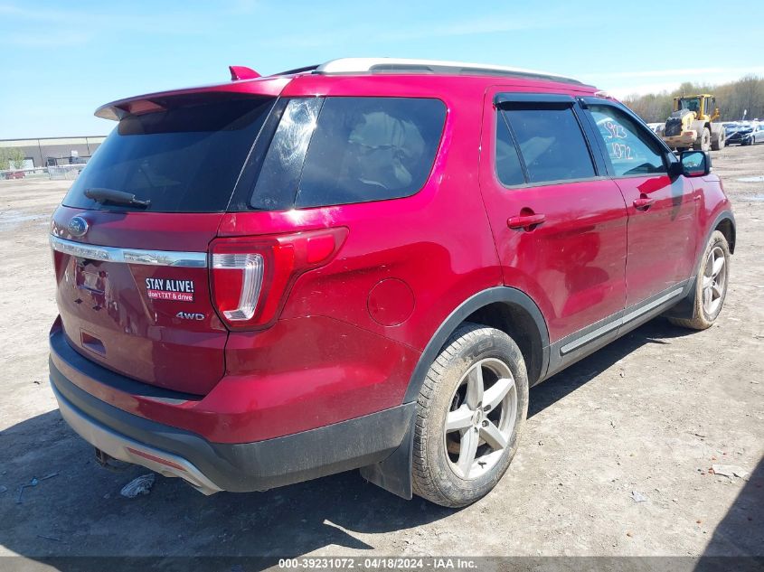 2017 Ford Explorer Xlt VIN: 1FM5K8D88HGB44523 Lot: 39258598