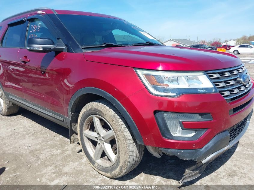 2017 Ford Explorer Xlt VIN: 1FM5K8D88HGB44523 Lot: 39258598