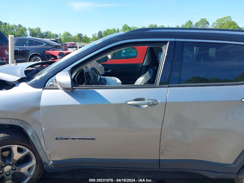 2018 Jeep Compass Limited 4X4 VIN: 3C4NJDCB4JT222486 Lot: 39258770