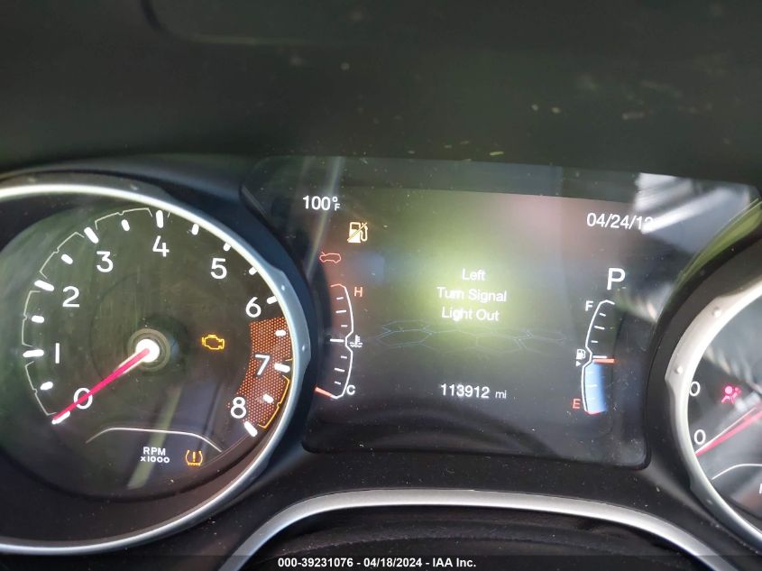 2018 Jeep Compass Limited 4X4 VIN: 3C4NJDCB4JT222486 Lot: 39231076