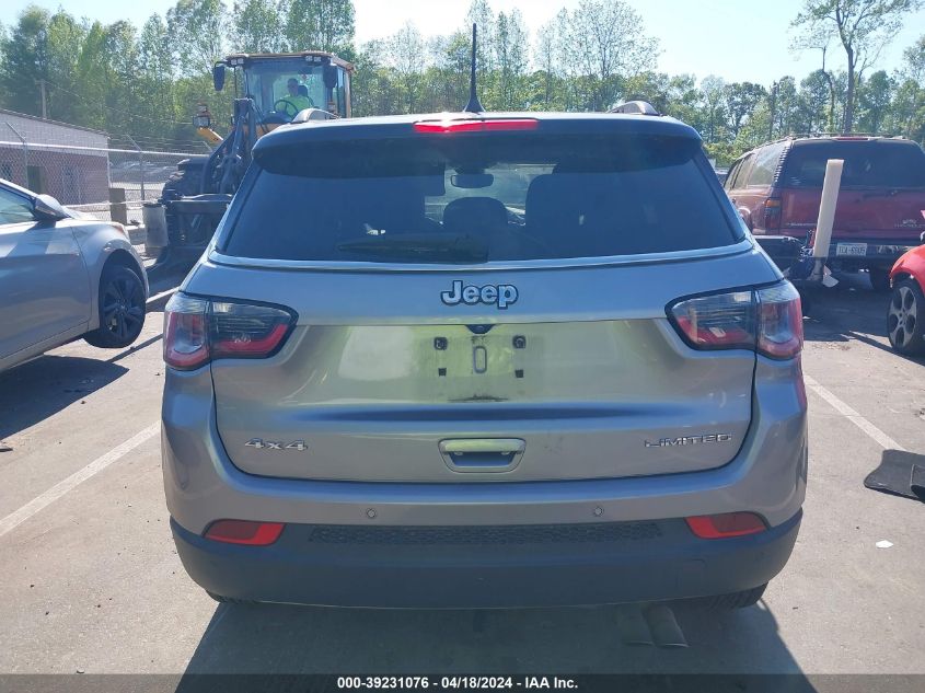 2018 Jeep Compass Limited 4X4 VIN: 3C4NJDCB4JT222486 Lot: 39231076