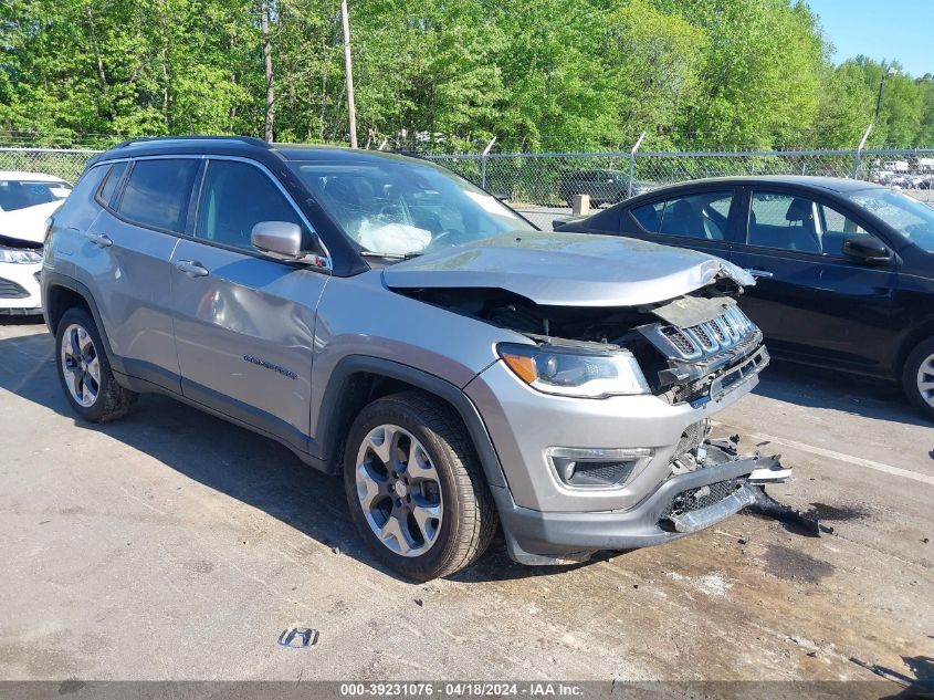 2018 Jeep Compass Limited 4X4 VIN: 3C4NJDCB4JT222486 Lot: 39231076