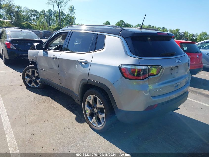 2018 Jeep Compass Limited 4X4 VIN: 3C4NJDCB4JT222486 Lot: 39258770