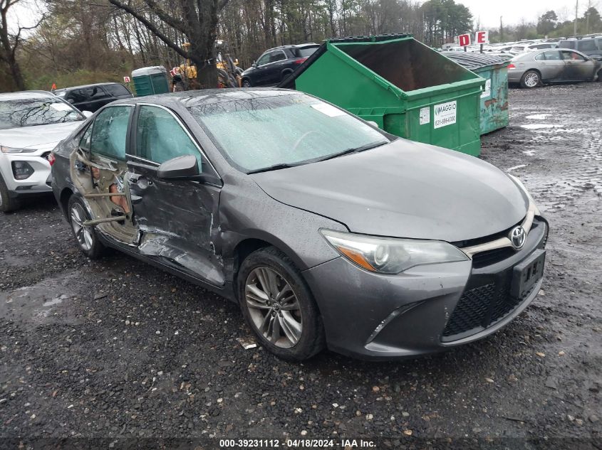 2016 Toyota Camry Se VIN: 4T1BF1FK9GU125308 Lot: 39258829