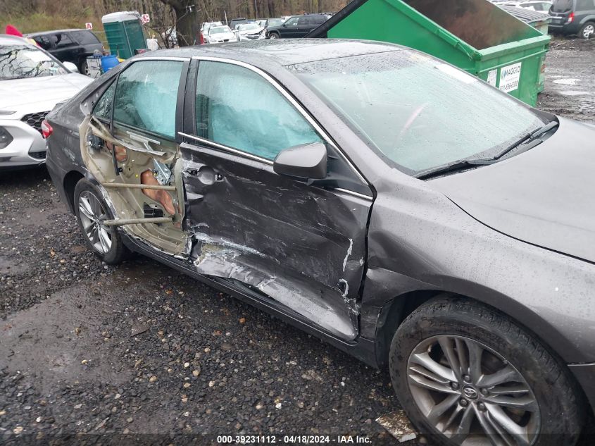 2016 Toyota Camry Se VIN: 4T1BF1FK9GU125308 Lot: 39231112