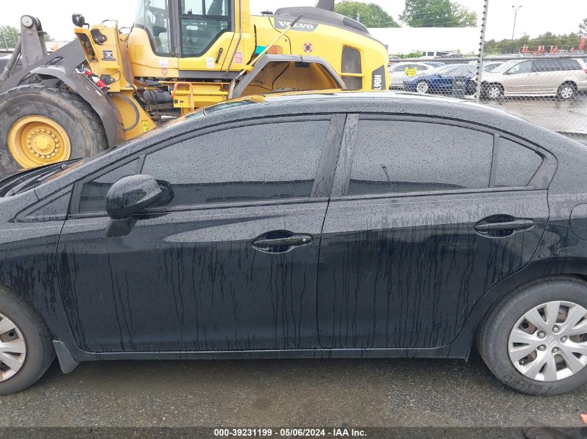 2012 Honda Civic Lx VIN: 2HGFB2F56CH563493 Lot: 39231199