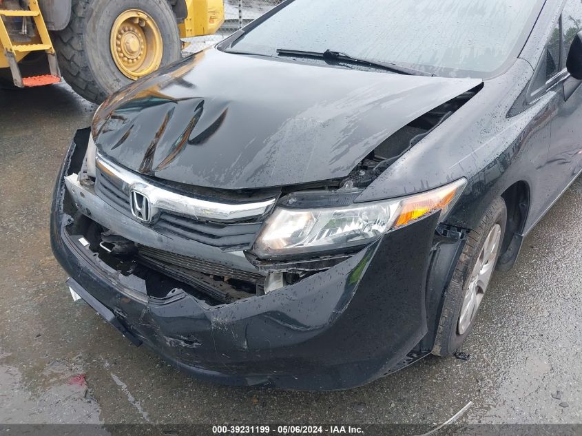 2012 Honda Civic Lx VIN: 2HGFB2F56CH563493 Lot: 39231199