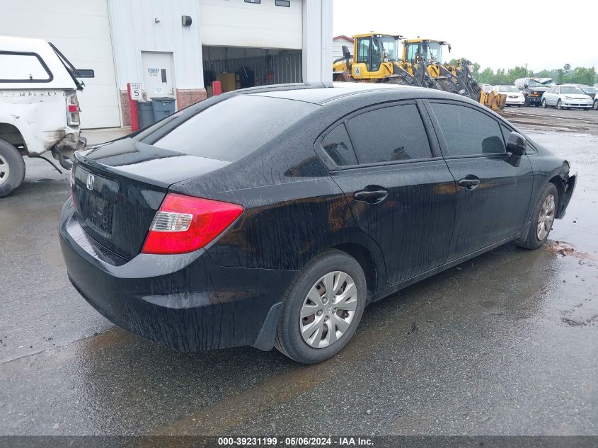 2012 Honda Civic Lx VIN: 2HGFB2F56CH563493 Lot: 39231199