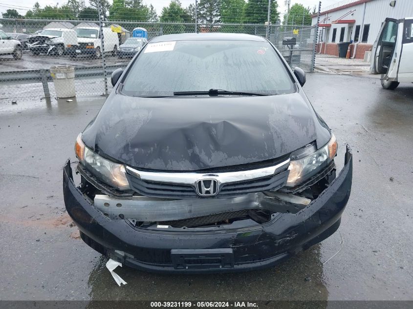 2012 Honda Civic Lx VIN: 2HGFB2F56CH563493 Lot: 39231199